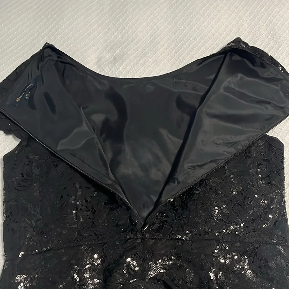 Brooks Brothers Black Peplum Cap Sleeve Blouse - Picture 11 of 13
